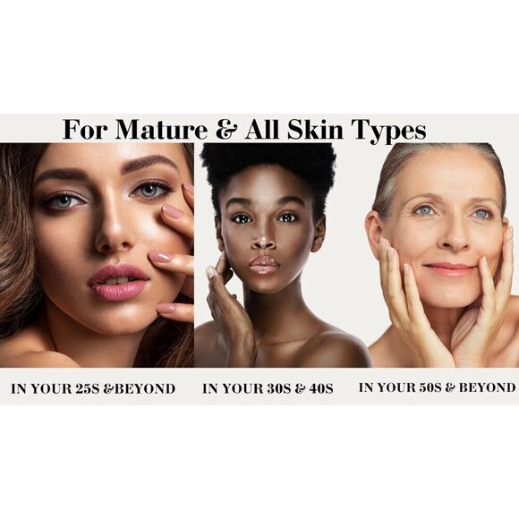 Retinol Night Serum All-In-One Anti-Aging Facial Serum Firm Face hyaluronic acid - Picture 3 of 11